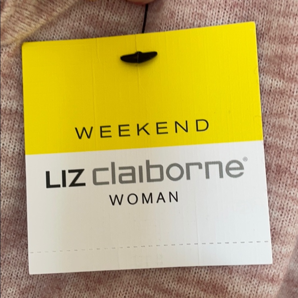 Liz Claiborne Weekend Woman SWEATER OX pink mauve - Picture 5 of 5